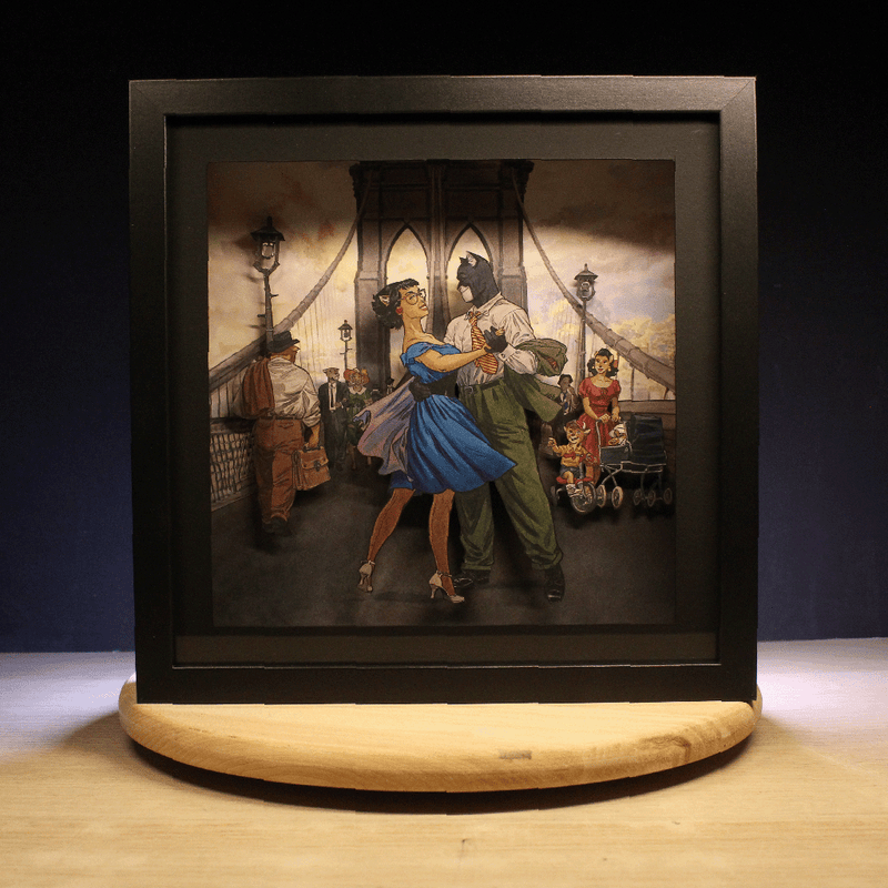 Dioramax - Cadre lumineux LED BlackSad | Déco Gaming-room | Tableau lumineux | Affiche jeux vidéo | Idée cadeau gamer | Retro-gaming