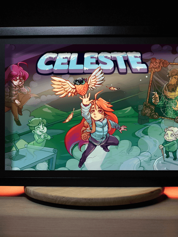 Dioramax - Cadre lumineux LED Celeste | Déco Gaming-room | Tableau lumineux | Affiche jeux vidéo | Idée cadeau gamer | Retro-gaming