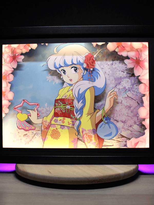 Dioramax - Cadre lumineux LED Creamy mamy | Déco Gaming-room | Tableau lumineux | Affiche jeux vidéo | Idée cadeau gamer | Retro-gaming