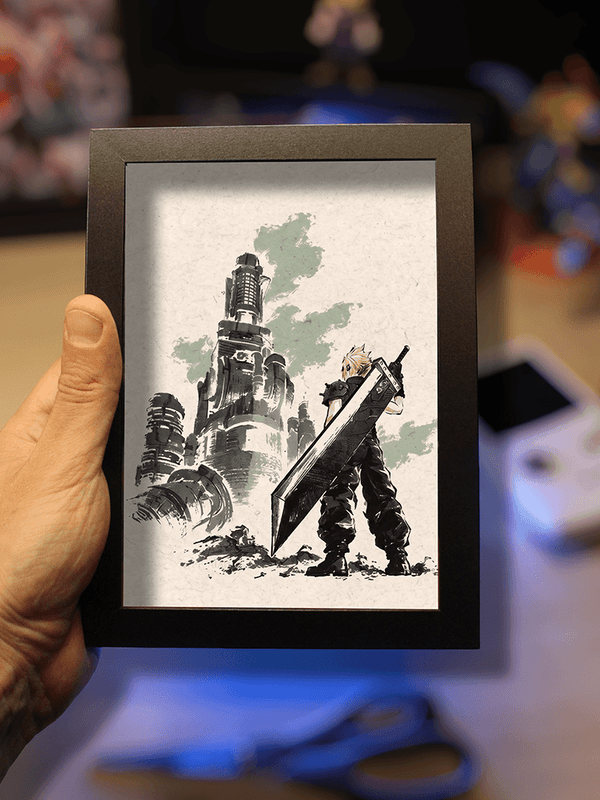 Diorama Final Fantasy VII – Cloud à Midgar