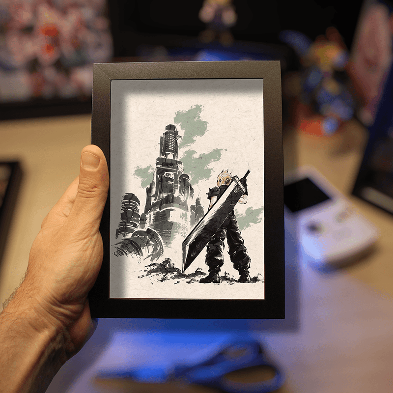 Diorama Final Fantasy VII – Cloud à Midgar