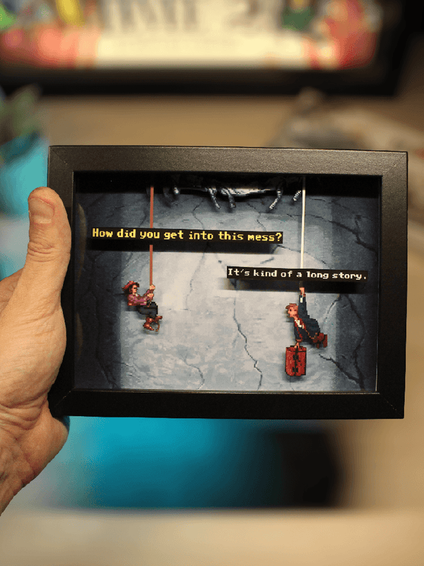 Diorama Monkey Island 2 – La Corde et la Presse Lumineux