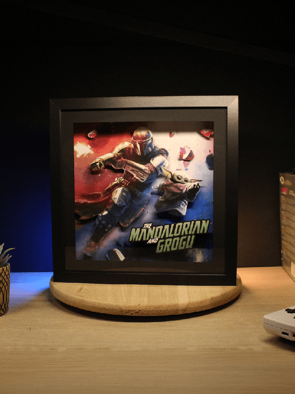 Diorama – The Mandalorian & Grogu – Déco Murale