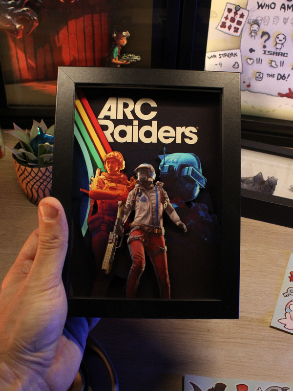 Dioramax - Cadre lumineux LED Arc Raiders | Déco Gaming-room | Tableau lumineux | Affiche jeux vidéo | Idée cadeau gamer | Retro-gaming