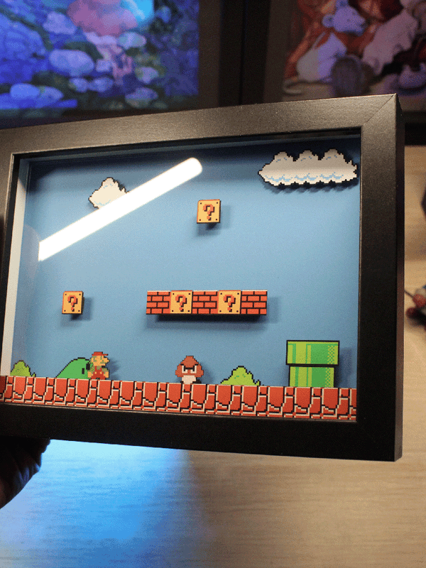 Diorama – Super Mario Bros. – Déco Murale