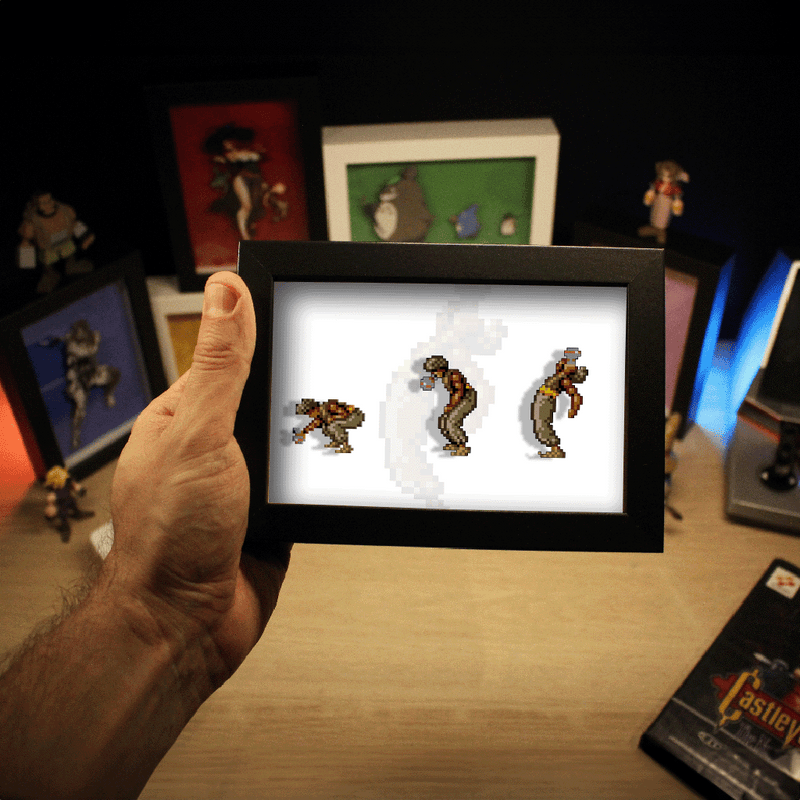 Dioramax - Cadre lumineux LED Prince of Persia| Déco Gaming-room | Tableau lumineux | Affiche jeux vidéo | Idée cadeau gamer | Retro-gaming