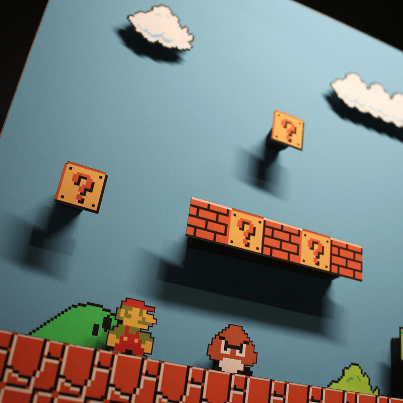 Dioramax Mario lumineux : la pièce incontournable pour votre setup gaming