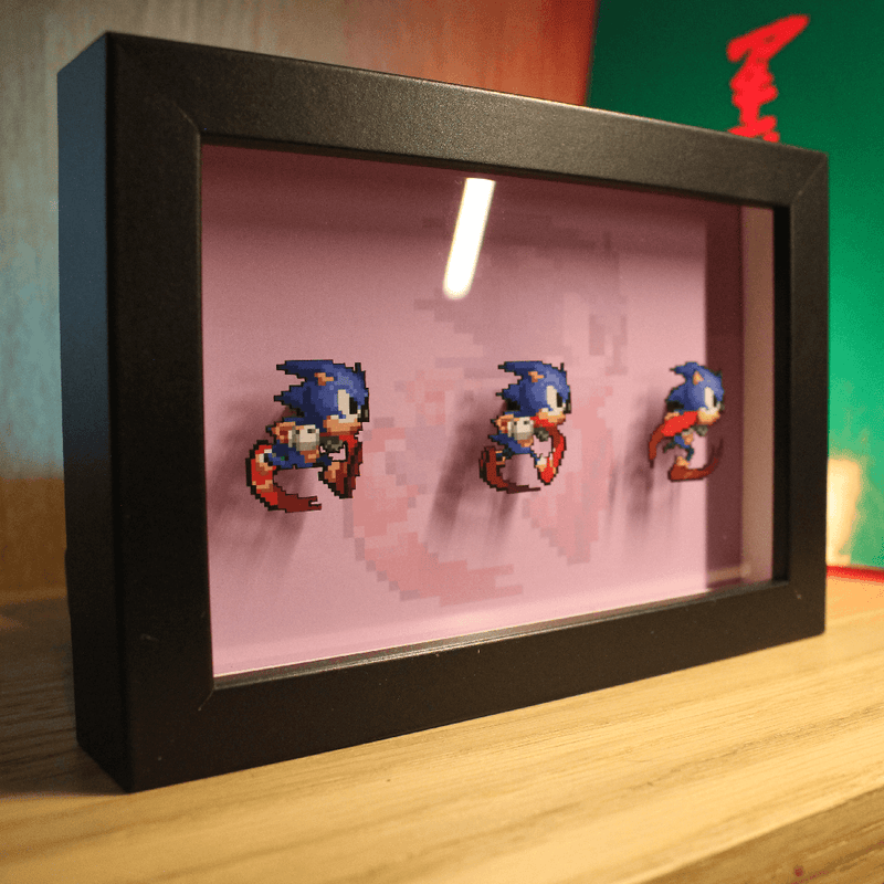 Dioramax Sonic lumineux : la déco rétro gaming ultime