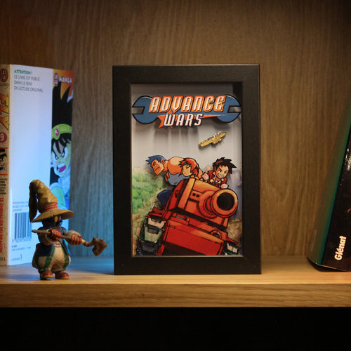 Dioramax - Cadre lumineux LED Advance Wars | Déco Gaming-room | Tableau lumineux | Affiche jeux vidéo | Idée cadeau gamer | Retro-gaming
