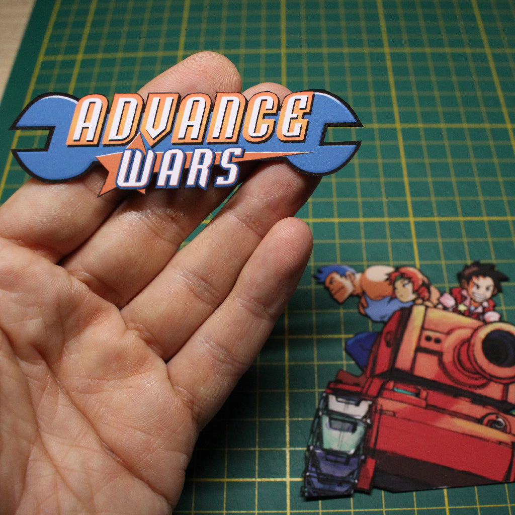 Dioramax - Cadre lumineux LED Advance Wars | Déco Gaming-room | Tableau lumineux | Affiche jeux vidéo | Idée cadeau gamer | Retro-gaming