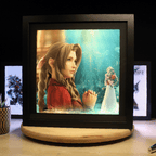 Dioramax - Cadre lumineux FF7 | Déco Gamingroom | Tableau Final Fantasy VII | Affiche jeux vidéo | Idée cadeau gamer