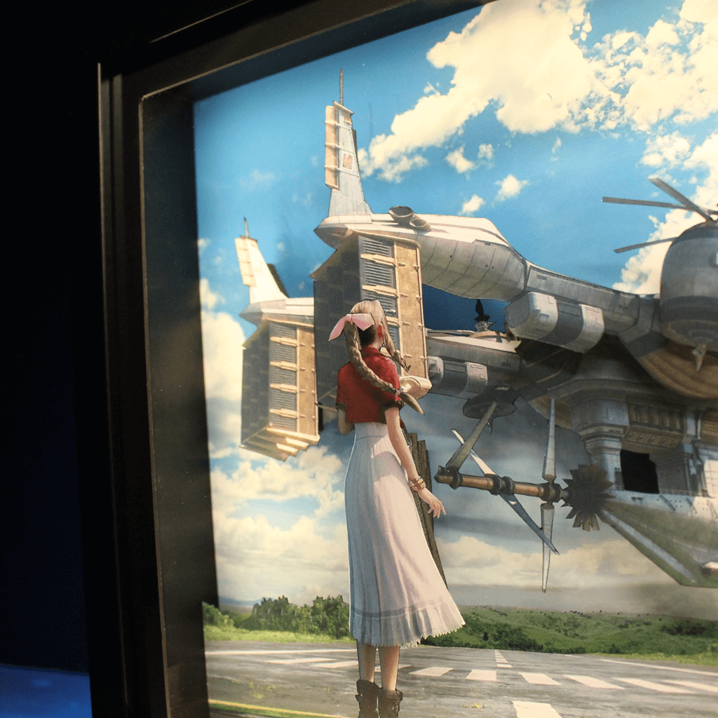 Dioramax - Cadre lumineux LED FF7 | Déco Gaming-room | Tableau lumineux | Affiche jeux vidéo | Idée cadeau gamer | Retro-gaming