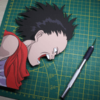 Dioramax - Cadre lumineux LED Akira | Déco Gaming-room | Tableau lumineux | Affiche jeux vidéo | Idée cadeau gamer | Retro-gaming