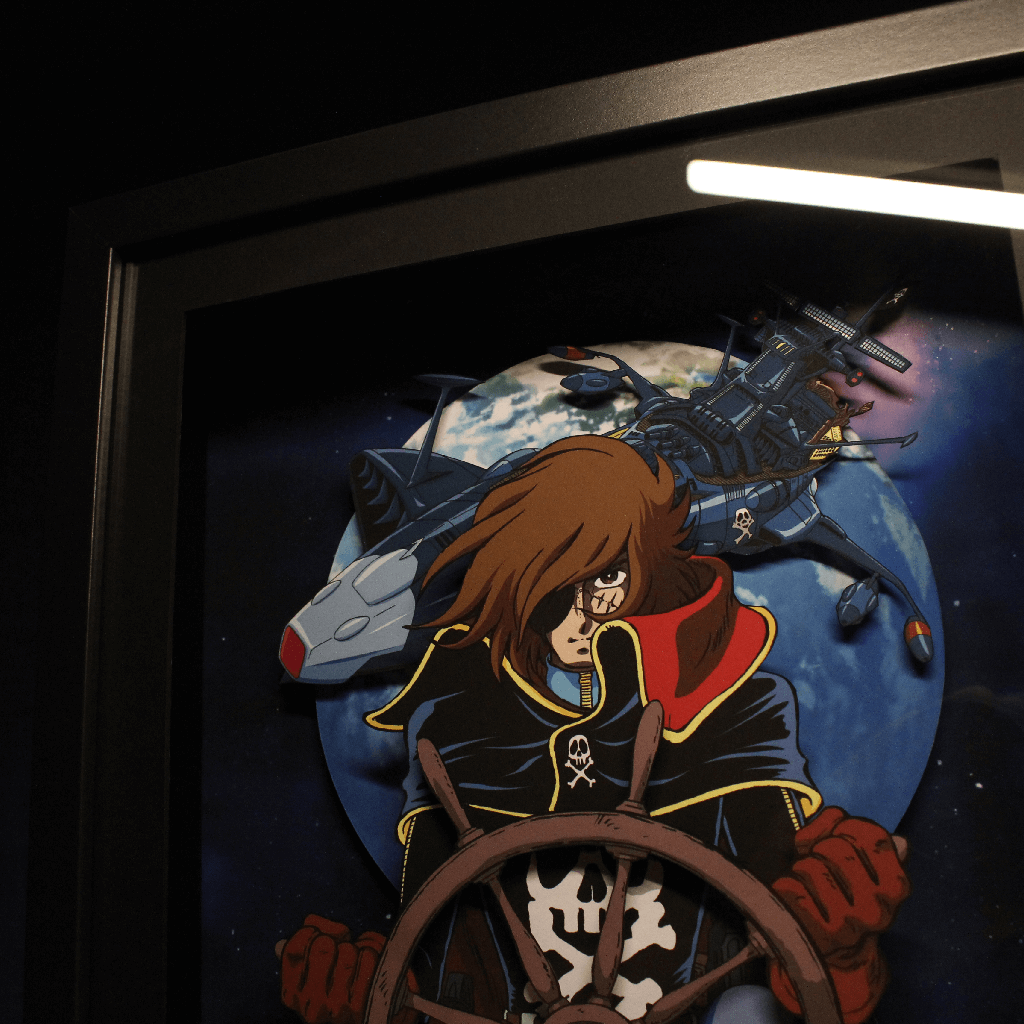 Décor Albator Avec Vaisseau Et Figurines – LED Incluses – Précommande