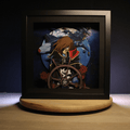 Dioramax - Cadre lumineux LED Albator | Déco Gaming-room | Tableau lumineux | Affiche jeux vidéo | Idée cadeau gamer | Retro-gaming