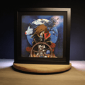 Dioramax - Cadre lumineux LED Albator | Déco Gaming-room | Tableau lumineux | Affiche jeux vidéo | Idée cadeau gamer | Retro-gaming
