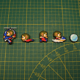 Diorama Alex Kidd, déco gaming room, cadre lumineux Alex Kidd, goodies Alex Kidd