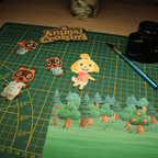 Dioramax - Cadre lumineux LED Animal Crossing | Déco Gaming-room | Tableau lumineux | Affiche jeux vidéo | Idée cadeau gamer | Retro-gaming