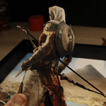 Diorama Assassin's Creed, déco gaming room Assassin's Creed, cadre lumineux Assassin's Creed