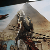 Diorama Assassin's Creed, déco gaming room Assassin's Creed, cadre lumineux Assassin's Creed