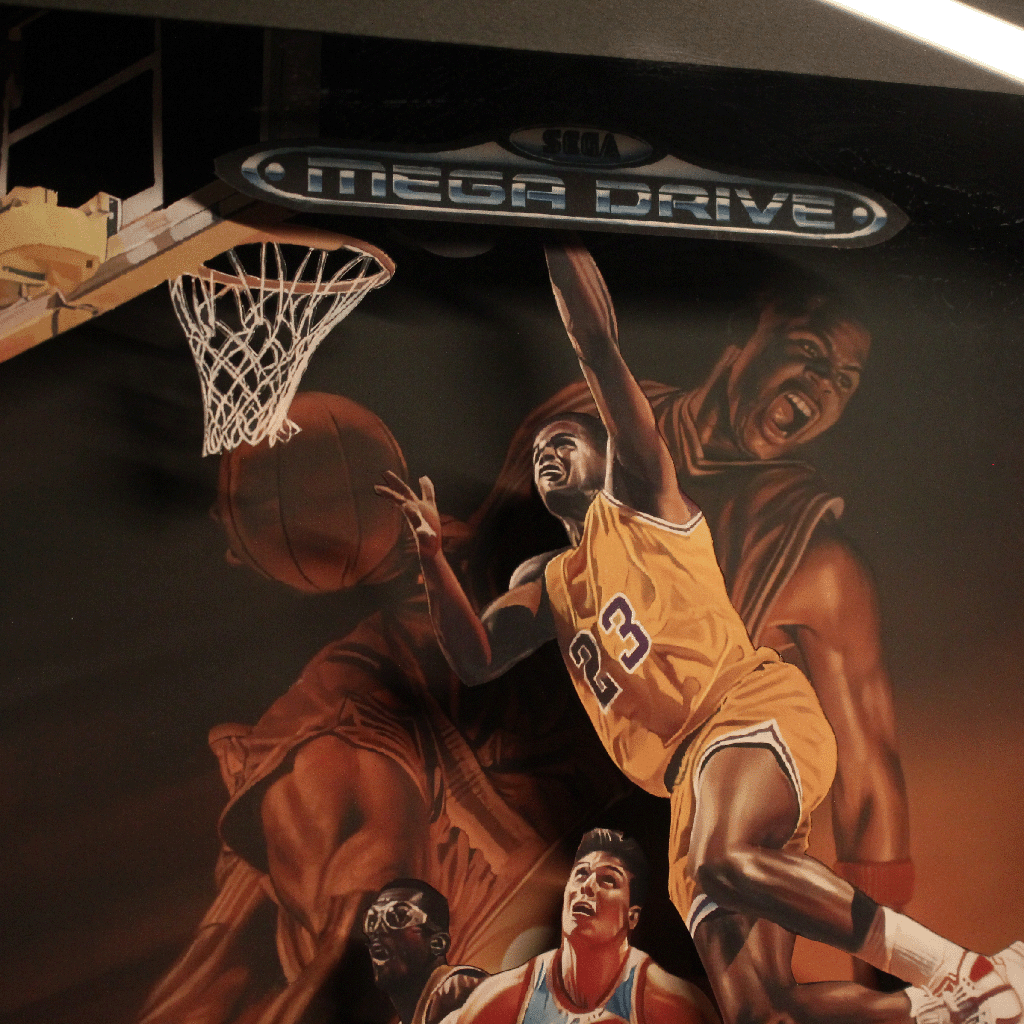 Dioramax - Cadre lumineux LED SuperReal Basketball | Déco Gaming-room | Tableau lumineux | Affiche jeux vidéo | Idée cadeau gamer | Retro-gaming