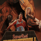 Dioramax - Cadre lumineux LED SuperReal Basketball | Déco Gaming-room | Tableau lumineux | Affiche jeux vidéo | Idée cadeau gamer | Retro-gaming