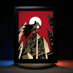 Diorama Batman, déco gaming, cadre lumineux