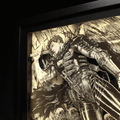 Dioramax - Cadre lumineux LED Berserk | Déco Gaming-room | Tableau lumineux | Affiche jeux vidéo | Idée cadeau gamer | Retro-gaming