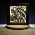 Dioramax - Cadre lumineux LED Berserk | Déco Gaming-room | Tableau lumineux | Affiche jeux vidéo | Idée cadeau gamer | Retro-gaming