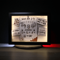 Dioramax - Cadre lumineux LED Isaac | Déco Gaming-room | Tableau lumineux | Affiche jeux vidéo | Idée cadeau gamer | Retro-gaming