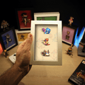 Dioramax - Cadre lumineux LED Golden Sun| Déco Gaming-room | Tableau lumineux | Affiche jeux vidéo | Idée cadeau gamer | Retro-gaming