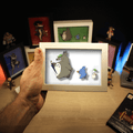 Dioramax - Cadre lumineux LED Totoro| Déco Gaming-room | Tableau lumineux | Affiche jeux vidéo | Idée cadeau gamer | Retro-gaming