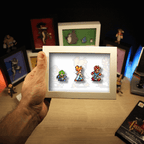 Dioramax - Cadre lumineux LED Chrono Trigger | Déco Gaming-room | Tableau lumineux | Affiche jeux vidéo | Idée cadeau gamer | Retro-gaming