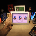 Dioramax - Cadre lumineux LED Sonic | Déco Gaming-room | Tableau lumineux | Affiche jeux vidéo | Idée cadeau gamer | Retro-gaming