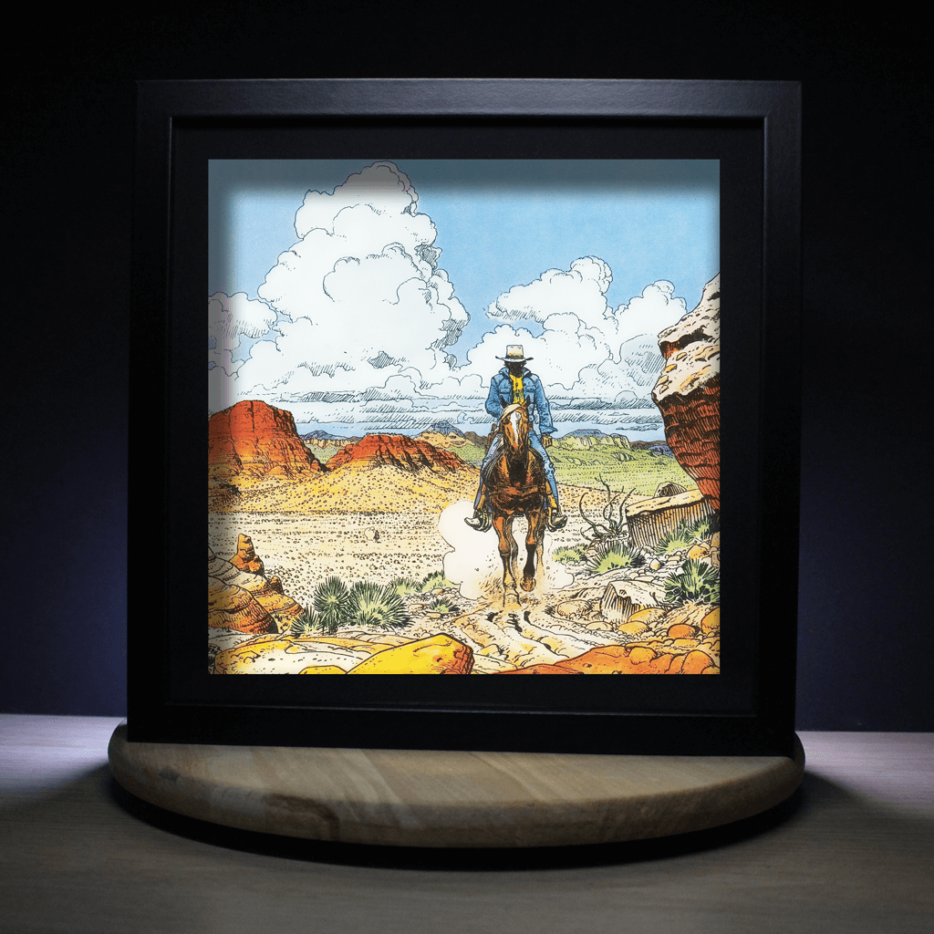 Dioramax - Cadre lumineux LED Blue Berry | Déco Gaming-room | Tableau lumineux | Affiche jeux vidéo | Idée cadeau gamer | Retro-gaming