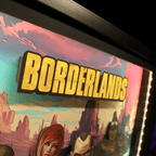 Dioramax - Cadre lumineux LED Borderlands | Déco Gaming-room | Tableau lumineux | Affiche jeux vidéo | Idée cadeau gamer | Retro-gaming