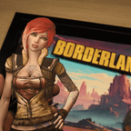 Dioramax - Cadre lumineux LED Borderlands | Déco Gaming-room | Tableau lumineux | Affiche jeux vidéo | Idée cadeau gamer | Retro-gaming