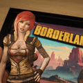 Dioramax - Cadre lumineux LED Borderlands | Déco Gaming-room | Tableau lumineux | Affiche jeux vidéo | Idée cadeau gamer | Retro-gaming