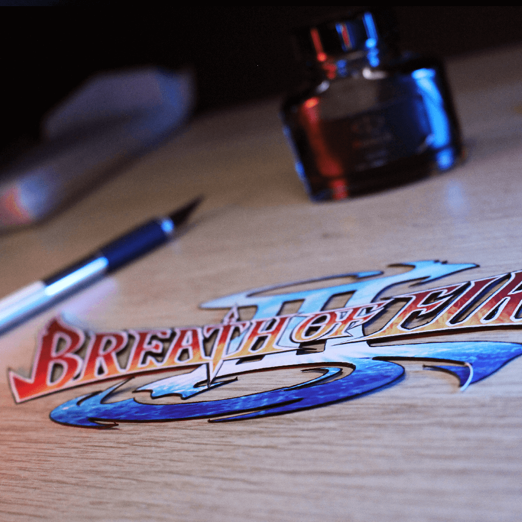 Dioramax - Cadre lumineux LED Breath of fire 3 | Déco Gaming-room | Tableau lumineux | Affiche jeux vidéo | Idée cadeau gamer | Retro-gaming