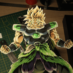 Diorama lumineux Broly déco gaming room Broly, diorama Broly