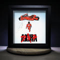 Dioramax - Cadre lumineux LED Akira | Déco Gaming-room | Tableau lumineux | Affiche jeux vidéo | Idée cadeau gamer | Retro-gaming
