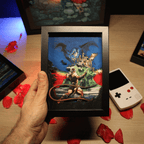 Dioramax - Cadre lumineux LED Castlevania | Déco Gaming-room | Tableau lumineux | Affiche jeux vidéo | Idée cadeau gamer | Retro-gaming