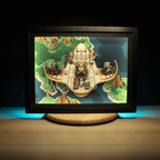 Dioramax - Cadre lumineux LED Chrono Trigger EpoCh | Déco Gaming-room | Tableau lumineux | Affiche jeux vidéo | Idée cadeau gamer | Retro-gaming