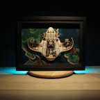 Dioramax - Cadre lumineux LED Chrono Trigger EpoCh | Déco Gaming-room | Tableau lumineux | Affiche jeux vidéo | Idée cadeau gamer | Retro-gaming