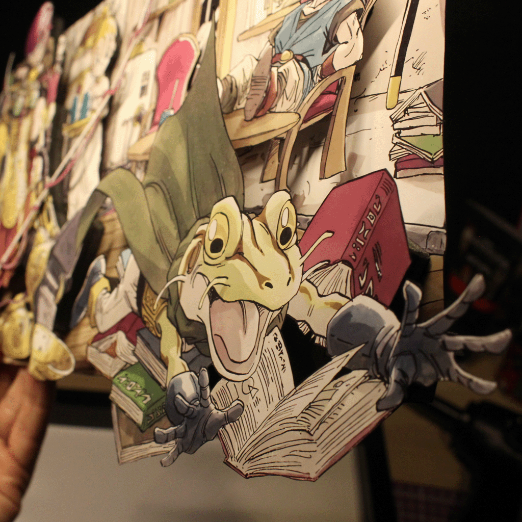 Dioramax - Cadre lumineux Chrno Trigger| Déco Gamingroom | Tableau Chrono Trigger | Affiche jeux vidéo | Idée cadeau 