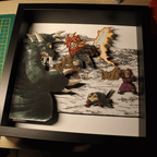 Dioramax - Cadre lumineux LED Chrono Trigger | Déco Gaming-room | Tableau lumineux | Affiche jeux vidéo | Idée cadeau gamer | Retro-gaming