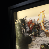 Diorama Chrono Trigger, déco gaming room, cadre lumineux