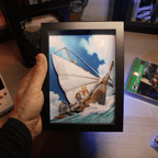 Dioramax - Cadre lumineux LED Chrono Cross | Déco Gaming-room | Tableau lumineux | Affiche jeux vidéo | Idée cadeau gamer | Retro-gaming