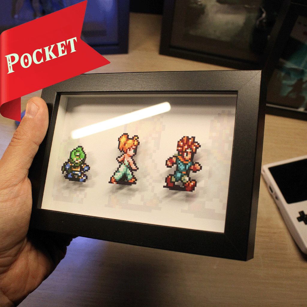 Pixel Art 3D – Sprites Chrono Trigger – Déco Murale