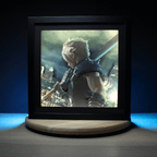 Dioramax - Cadre lumineux LED FF7 | Déco Gaming-room | Tableau lumineux | Affiche jeux vidéo | Idée cadeau gamer | Retro-gaming